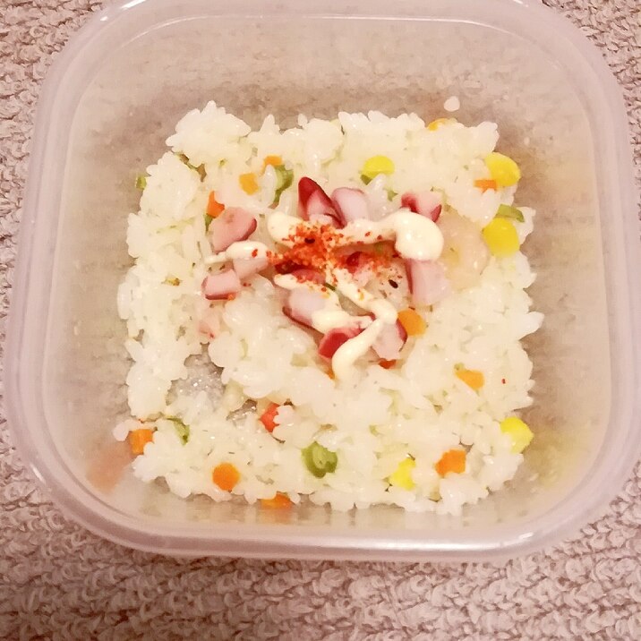 冷凍食品アレンジ タコのレンジ蒸し入りエビピラフ レシピ 作り方 By みずたまsweet 楽天レシピ 冷凍食品アレンジ タコのレンジ蒸し入りエビピラフ レシピ 作り方 By みずたまsweet 楽天レシピ